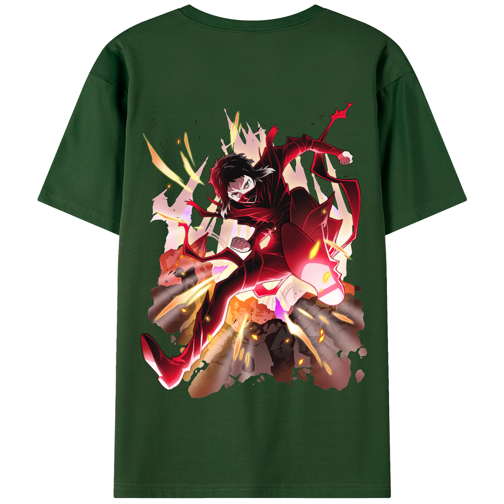 （画像用） 文豪ストレイドッグス Bungo Stray Dogs 綿100％半袖Tシャツ（背面プリント）